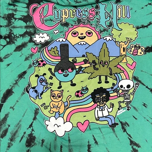 Men’s Tie-Dye Cypress Hill tee sz:XL - Picture 4 of 4